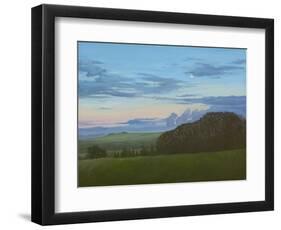 Winter Nightfall Along the Wessex Ridgeway, 2011-Peter Breeden-Framed Giclee Print