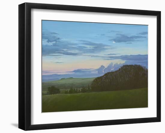 Winter Nightfall Along the Wessex Ridgeway, 2011-Peter Breeden-Framed Giclee Print