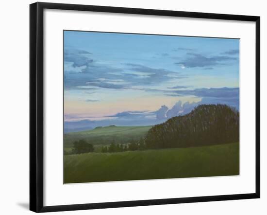 Winter Nightfall Along the Wessex Ridgeway, 2011-Peter Breeden-Framed Giclee Print