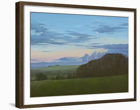 Winter Nightfall Along the Wessex Ridgeway, 2011-Peter Breeden-Framed Giclee Print