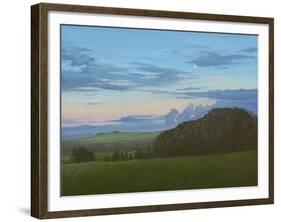 Winter Nightfall Along the Wessex Ridgeway, 2011-Peter Breeden-Framed Giclee Print