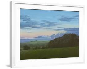 Winter Nightfall Along the Wessex Ridgeway, 2011-Peter Breeden-Framed Giclee Print