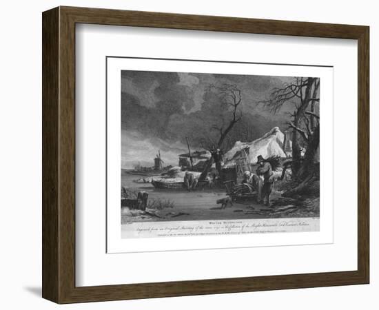 'Winter Occupation', 1755-Thomas Major-Framed Giclee Print