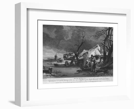 'Winter Occupation', 1755-Thomas Major-Framed Giclee Print