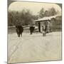 Winter on a Ranch, Montana, Usa-Underwood & Underwood-Mounted Photographic Print