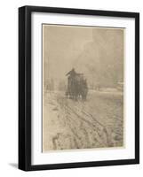 Winter on Fifth Avenue, 1893 (Photogravure)-Alfred Stieglitz-Framed Giclee Print