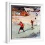 "Winter on the Farm", December 30, 1950-John Clymer-Framed Giclee Print