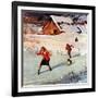 "Winter on the Farm", December 30, 1950-John Clymer-Framed Giclee Print