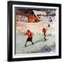 "Winter on the Farm", December 30, 1950-John Clymer-Framed Giclee Print