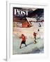 "Winter on the Farm" Saturday Evening Post Cover, December 30, 1950-John Clymer-Framed Giclee Print