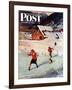 "Winter on the Farm" Saturday Evening Post Cover, December 30, 1950-John Clymer-Framed Giclee Print