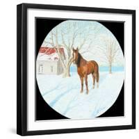 Winter on the Farm-Kevin Dodds-Framed Giclee Print