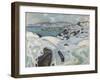 Winter on the Fjord, 1915 (Oil on Canvas)-Edvard Munch-Framed Giclee Print