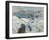 Winter on the Fjord, 1915 (Oil on Canvas)-Edvard Munch-Framed Giclee Print