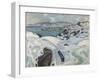Winter on the Fjord, 1915 (Oil on Canvas)-Edvard Munch-Framed Giclee Print