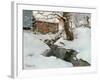 Winter on the Isle of Stord, 1889-Fritz Thaulow-Framed Giclee Print