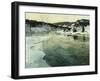 Winter on the Mesna River Near Lillehammer, C. 1905-06-Fritz Thaulow-Framed Giclee Print