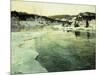 Winter on the Mesna River near Lillehammer-Frits Thaulow-Mounted Giclee Print