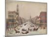 Winter on Wall Street, 1834-null-Mounted Giclee Print