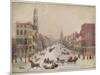 Winter on Wall Street, 1834-null-Mounted Premium Giclee Print