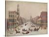 Winter on Wall Street, 1834-null-Stretched Canvas