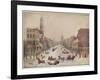 Winter on Wall Street, 1834-null-Framed Giclee Print