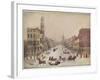 Winter on Wall Street, 1834-null-Framed Giclee Print