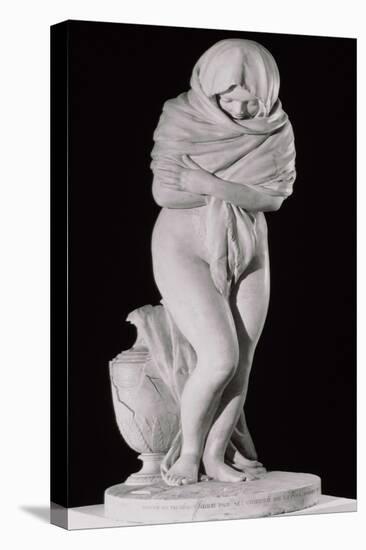 Winter, or the Chilly Woman-Jean-Antoine Houdon-Stretched Canvas