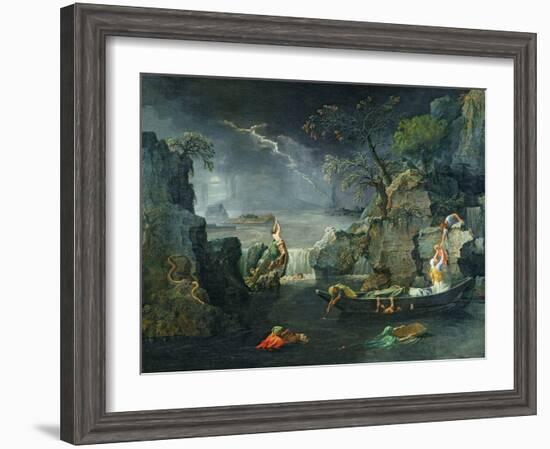 Winter, or the Flood, 1660-64-Nicolas Poussin-Framed Giclee Print