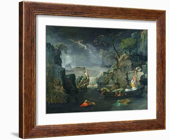 Winter, or the Flood, 1660-64-Nicolas Poussin-Framed Giclee Print