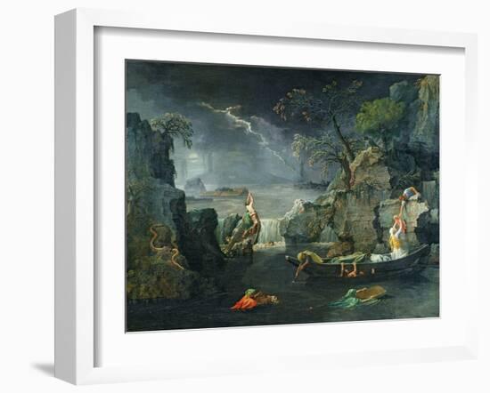 Winter, or the Flood, 1660-64-Nicolas Poussin-Framed Giclee Print