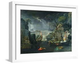 Winter, or the Flood, 1660-64-Nicolas Poussin-Framed Giclee Print