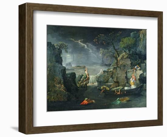 Winter, or the Flood, 1660-64-Nicolas Poussin-Framed Giclee Print