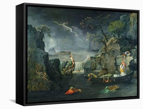 Winter, or the Flood, 1660-64-Nicolas Poussin-Framed Stretched Canvas