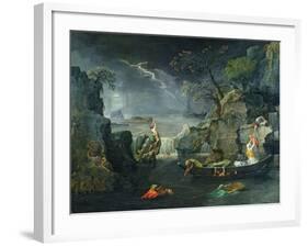 Winter, or the Flood, 1660-64-Nicolas Poussin-Framed Giclee Print