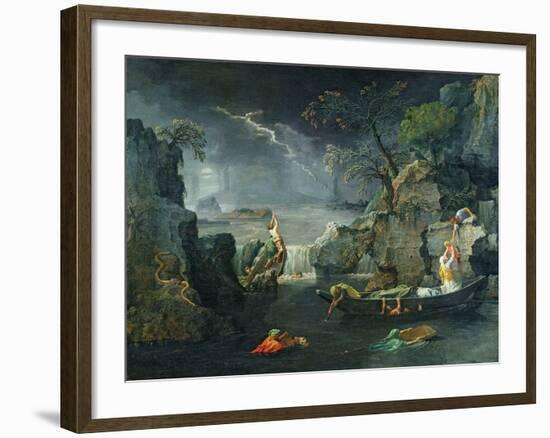 Winter, or the Flood, 1660-64-Nicolas Poussin-Framed Giclee Print