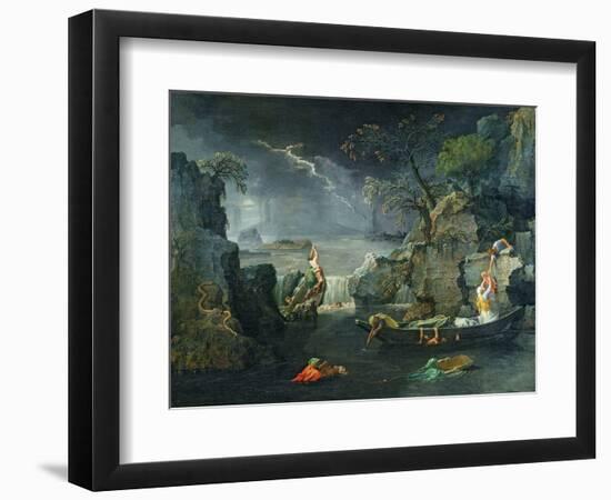 Winter, or the Flood, 1660-64-Nicolas Poussin-Framed Premium Giclee Print