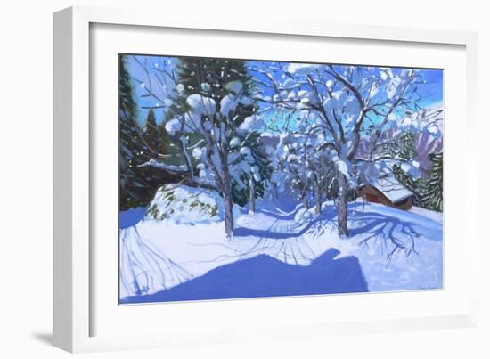 Winter Orchard, Morzine, 2015-Andrew Macara-Framed Giclee Print