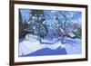 Winter Orchard, Morzine, 2015-Andrew Macara-Framed Giclee Print