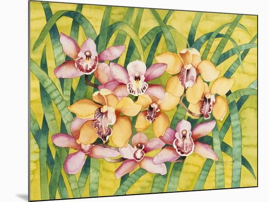 Winter Orchids-Mary Russel-Mounted Giclee Print