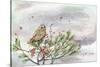 Winter Owl-Lauren Wan-Stretched Canvas