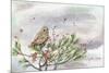 Winter Owl-Lauren Wan-Mounted Giclee Print