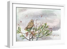 Winter Owl-Lauren Wan-Framed Giclee Print