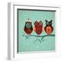 Winter Owls-lenlis-Framed Art Print