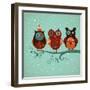 Winter Owls-lenlis-Framed Art Print