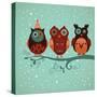 Winter Owls-lenlis-Stretched Canvas