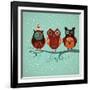 Winter Owls-lenlis-Framed Art Print