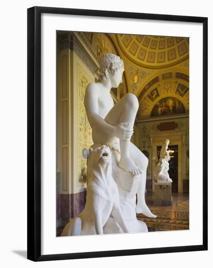 Winter Palace and Hermitage Museum, Dvortsovaya Square, Saint Petersburg, Russia-Walter Bibikow-Framed Photographic Print