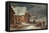 Winter (Panel)-David the Younger Teniers-Framed Stretched Canvas