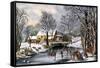 Winter Pastime, 1870-Currier & Ives-Framed Stretched Canvas
